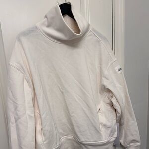 ALO Yoga Cream Cowl Neck Sweater